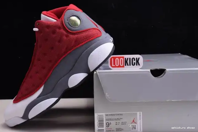 Cheap Air Flint Grey Red Gym Retro Jordan 414571-600 13 0531